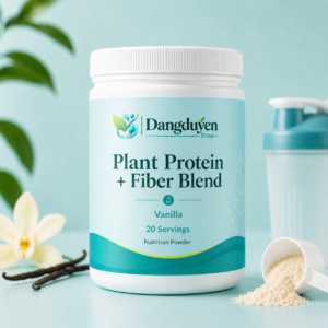Dangduyen Plant Protein + Fiber Blend – Vanilla, 20 Servings