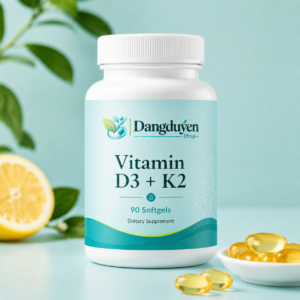 Dangduyen Vitamin D3 + K2 Daily Softgels – 90 Count